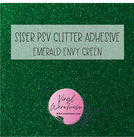 Siser PSV Adhesive Glitter - Emerald Envy Green