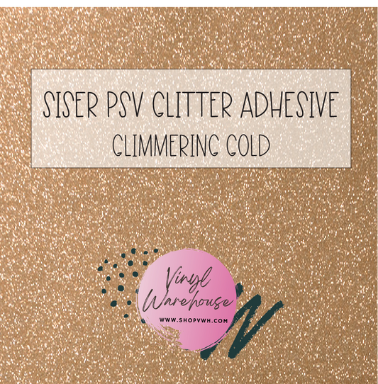 Siser PSV Adhesive Glitter - Glimmering Gold