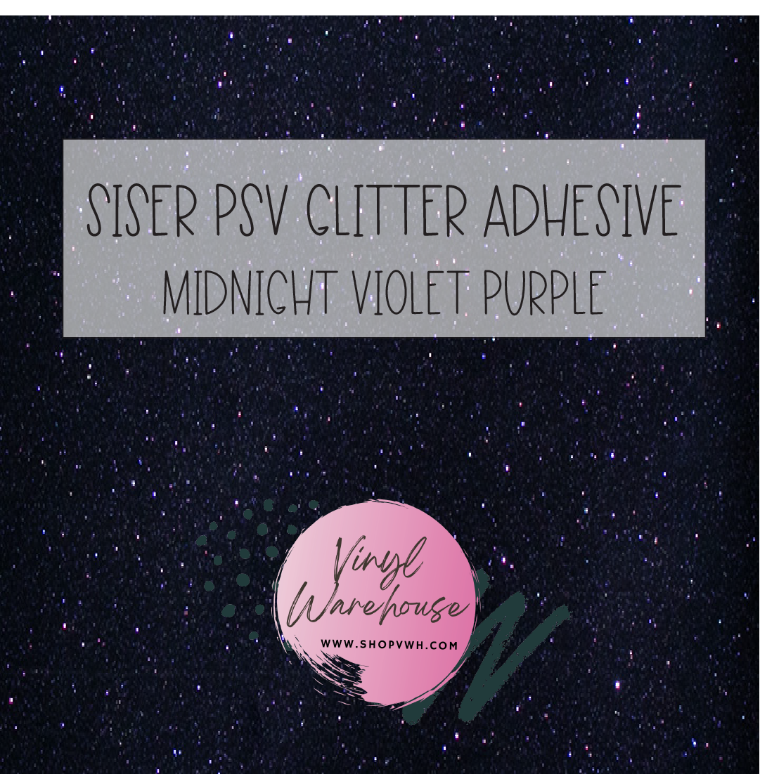 Siser PSV Adhesive Glitter - Midnight Violet Purple