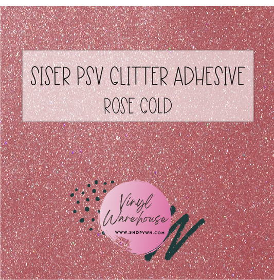 Siser PSV Adhesive Glitter - Rose Gold