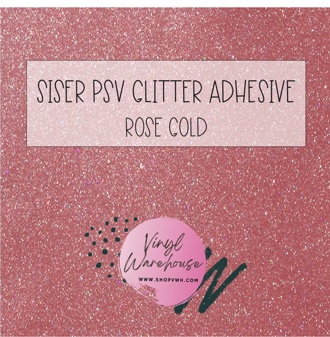 Siser PSV Adhesive Glitter - Rose Gold