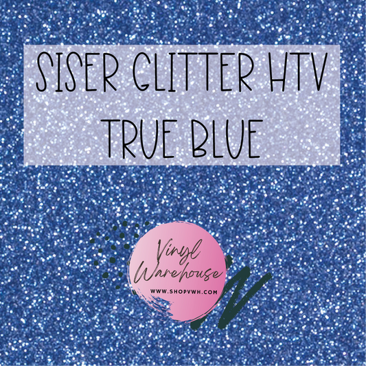Siser EasyWeed Glitter HTV - True Blue